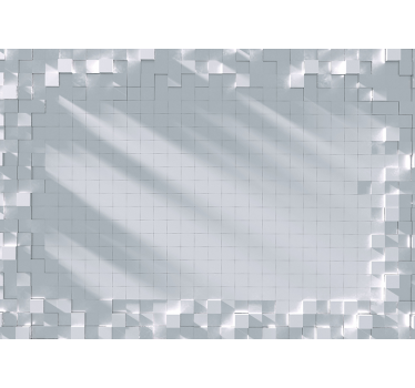 3d depth effect flying squares 3d mural wallpaper - TenStickers