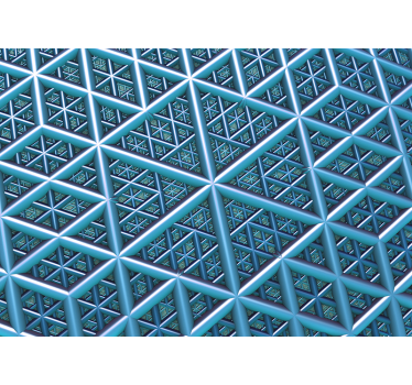Geometric 3d wall mural with triangles 3d mural wallpaper - TenStickers