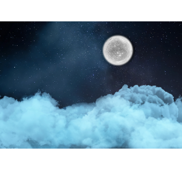 Clouds in starry Night abstract mural - TenStickers