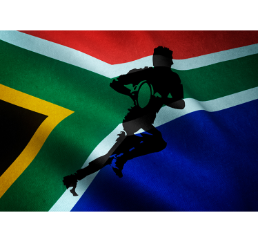 South Africa Rugby flag wall murals for teenage bedrooms - TenStickers
