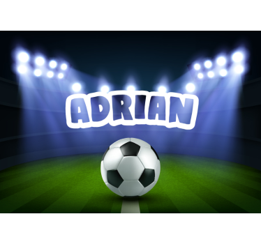 Football match on a stadium wall murals for teenage bedrooms - TenStickers