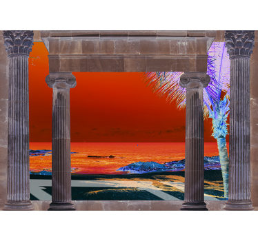 Sea views of the Caribbean Coast nature murals - TenStickers