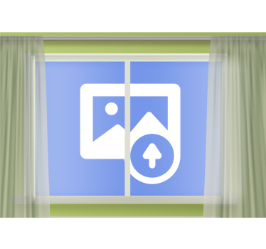 Window for you living room mural - TenStickers