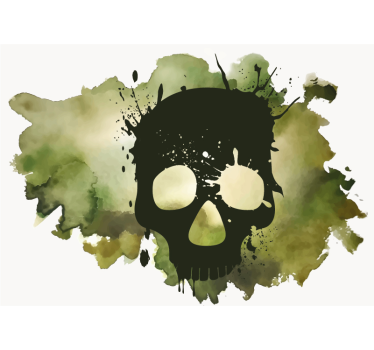 Skull splash wall murals for teenage bedrooms - TenStickers