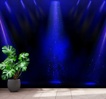 Abstract wall mural spotlight particles effect - TenStickers