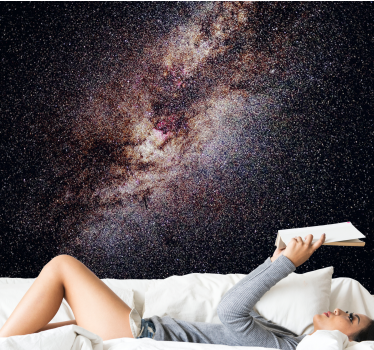 Aesthetic sky with star design wall murals for teenage bedrooms - TenStickers