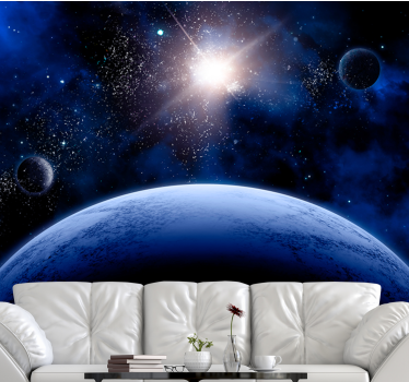 Aesthetic sky with stars Wallpaper Photo - TenStickers