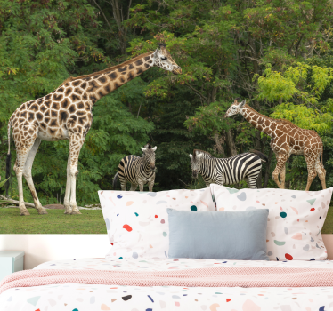 African animals wall mural - TenStickers