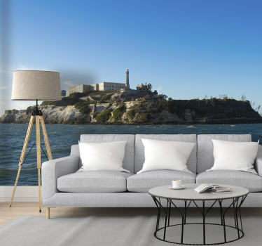 Alcatraz island mural wallpaper - TenStickers
