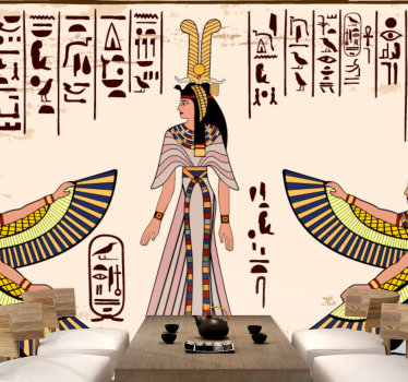 Animals wall mural ancient egyptian characters - TenStickers