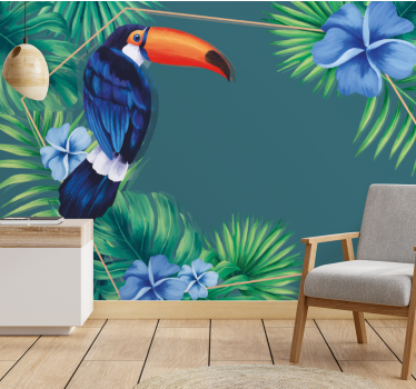 Animals wall mural tropical toucan bird - TenStickers