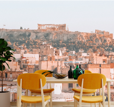Athens cityscape city wall mural - TenStickers
