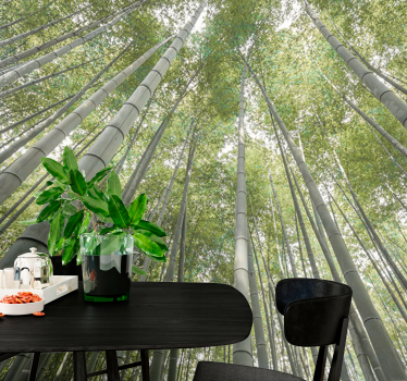 Bamboo wall mural tall bamboo forest - TenStickers