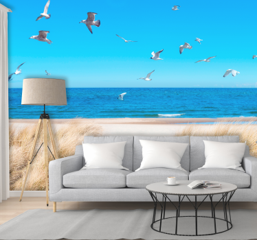 Beach Sunset Wall Mural - TenStickers