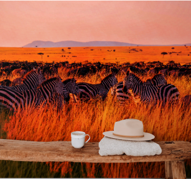 Beautiful African Wildlife landscape murals - TenStickers