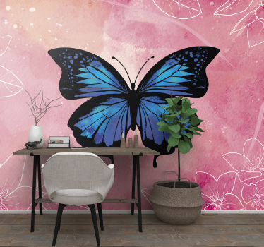 Beautiful and Colorful butterfly murals - TenStickers
