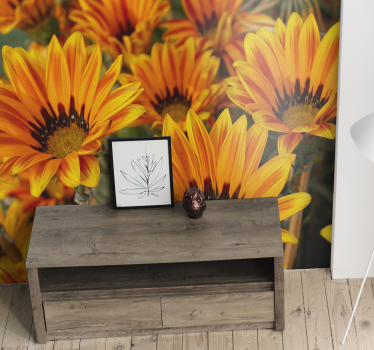 Beautiful sunflowers flower wall mural - TenStickers