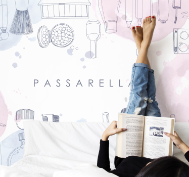 beauty background personalised custom murals - TenStickers