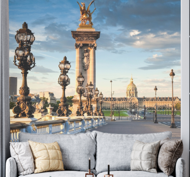Bridge in Paris paris mural wallpaper - TenStickers