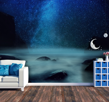 Bright Cost Sky landscape wall mural - TenStickers