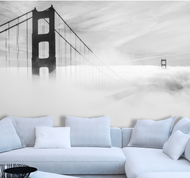 City wall mural golden gate extension - TenStickers