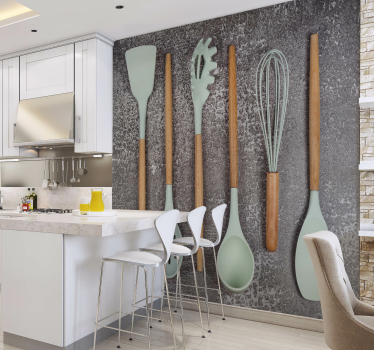 cooking accessories kitchen murals - TenStickers