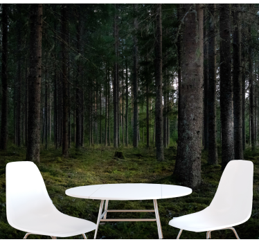 Crowed forestial nature murals - TenStickers