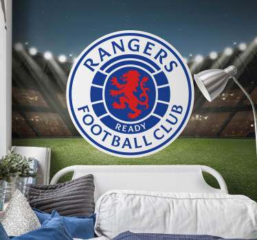 Customizable stadium and shield Football custom murals - TenStickers