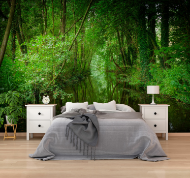 Dutch woods with river nature murals - TenStickers