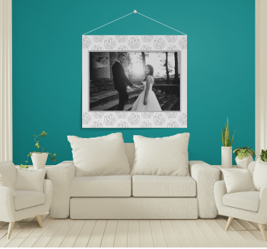 Floral Wall Frame custom murals - TenStickers