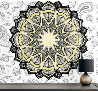 Flower classic and paisley mandala murals - TenStickers