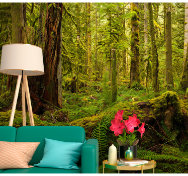 forest green nature murals - TenStickers