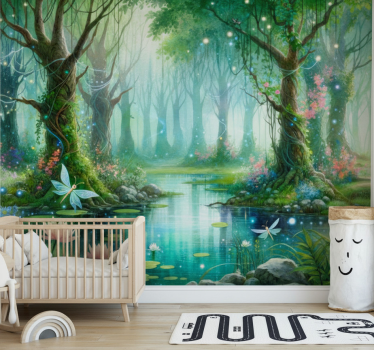 Forest wall mural whimsical fairy mural - TenStickers