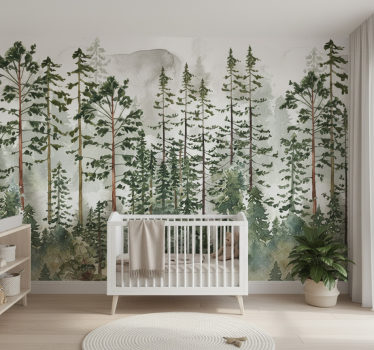 Forest wall mural woodland wall mural - TenStickers