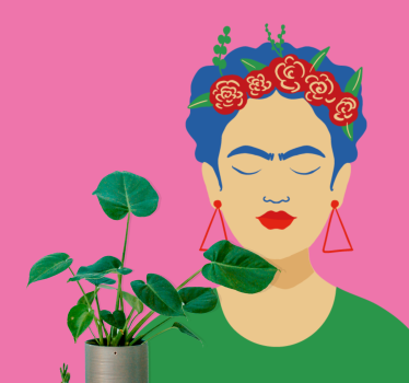Frida Kahlo pop art design painting murals - TenStickers