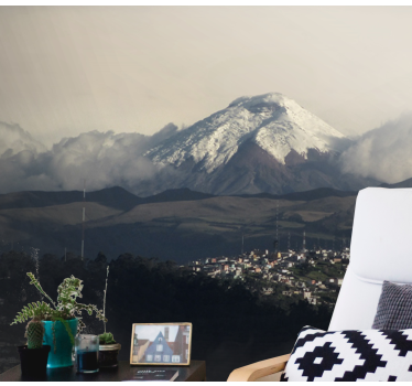 Icy Peak Landscape wall mural mountain - TenStickers