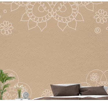 India pattern mandala murals - TenStickers