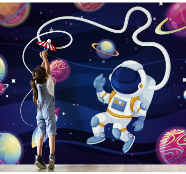 Children´s Wall Murals Astronaut in space - TenStickers