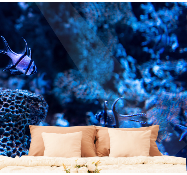 Life in deep ocean under the sea wall mural - TenStickers