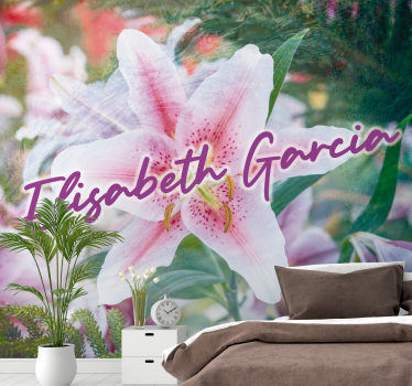 Lily Floral Elegance flower wall mural - TenStickers