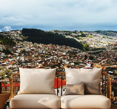 Loja city mural wallpaper - TenStickers
