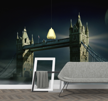 London bridge by night City wall mural - TenStickers