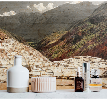Majestic mountainscape landscape wall mural - TenStickers