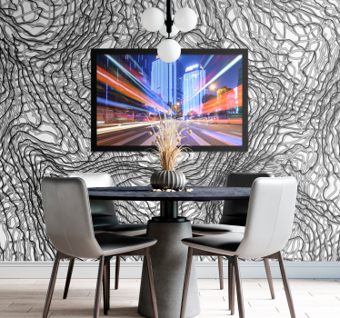 Messes with customizable photo flower wall mural - TenStickers