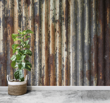 Metal sheets mural wallpaper - TenStickers