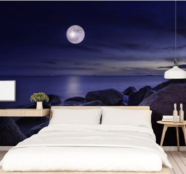 Moonlight purple Wallpaper Photo - TenStickers