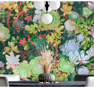 Multicolor tropical thin leaves nature murals - TenStickers