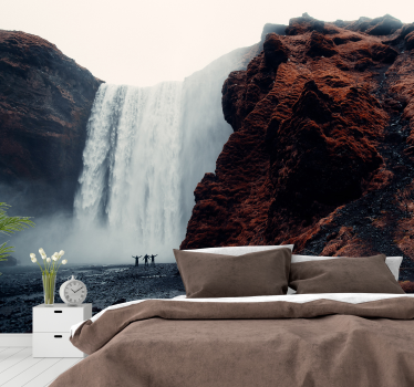 Multiple waterfalls mural - TenStickers