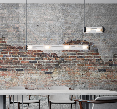 Mural stone wall urban brick finish - TenStickers