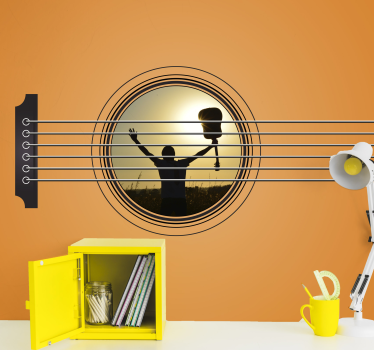music frame with photo custom murals - TenStickers